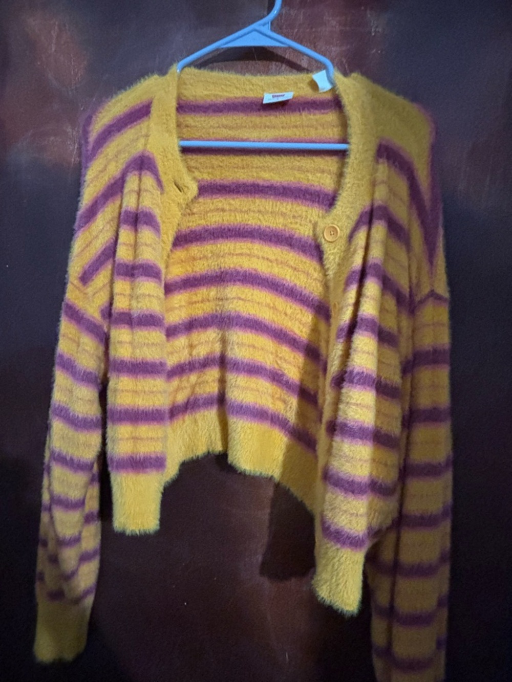 Levi’s Orange & maroon Fuzzy Sweater